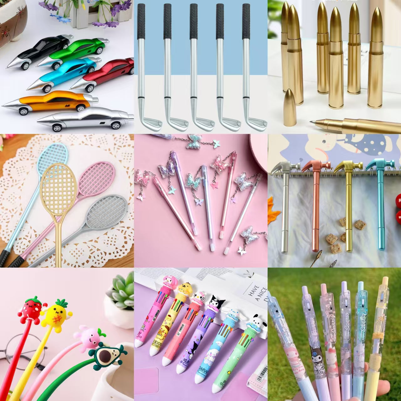 NO.10   Creative pen lucky bags  ( mix 9 designs )